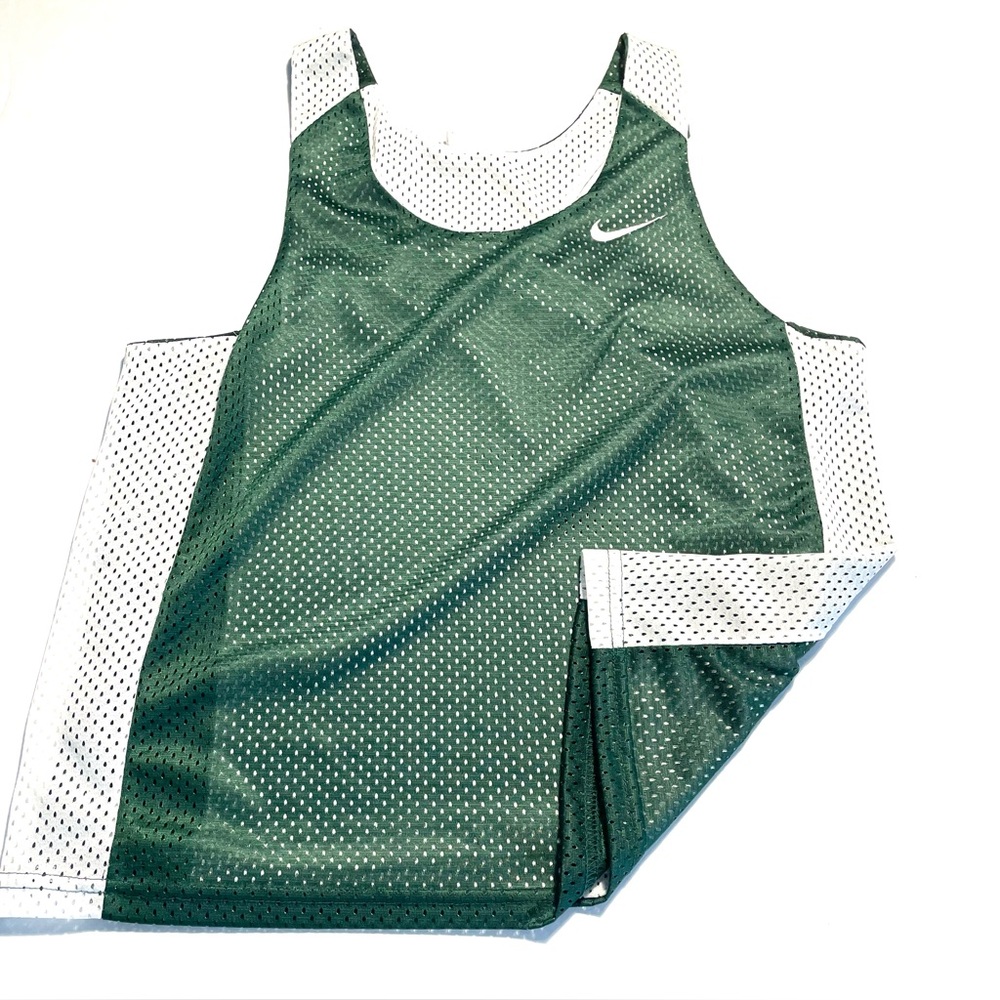 NWOT: Nike Green and White Mesh Tank Top Small